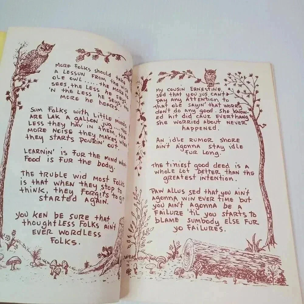 Barefoot in Boogar Hollow Yestiday's Sayin's to Liv By Today 1971 Paperback Vtg